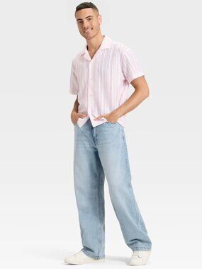 Original Use Men's Baggy Fit Jeans Light Indigo 40x30